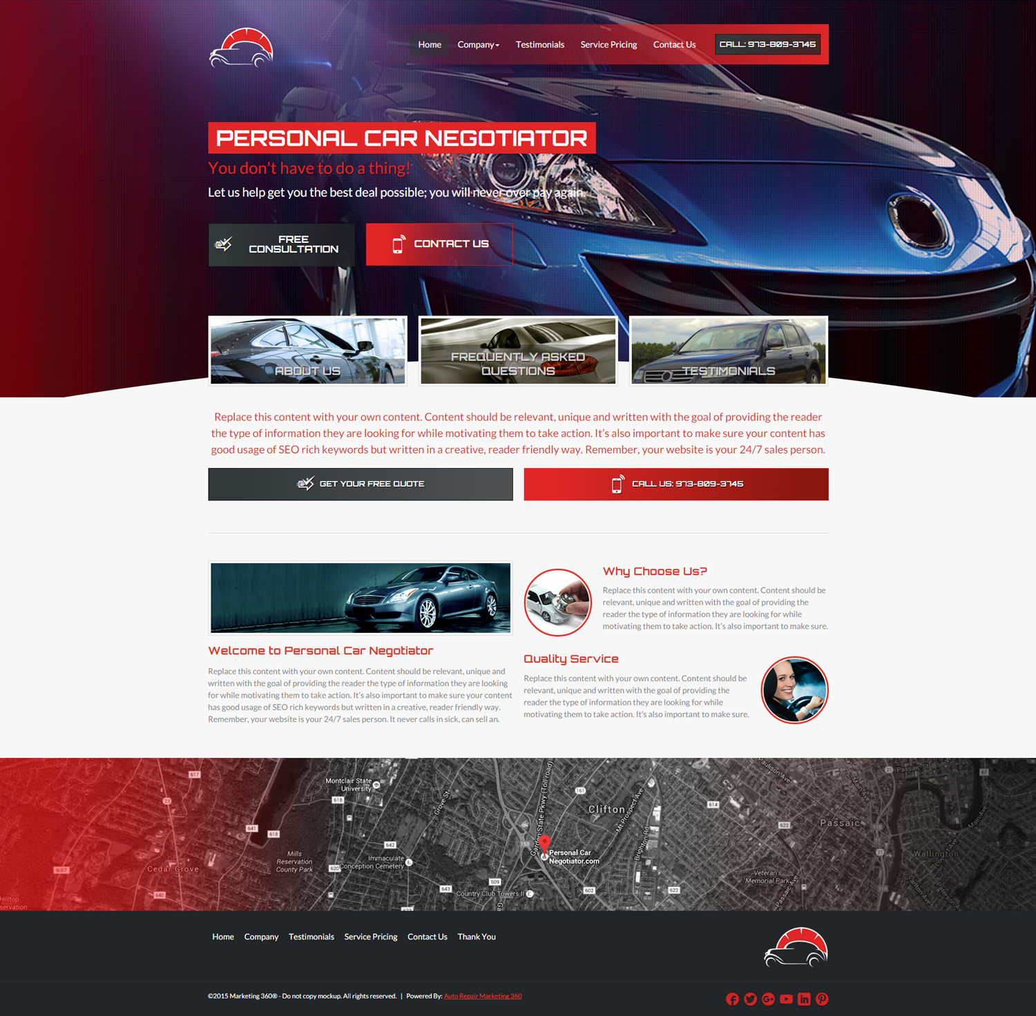 10 Excellent Automotive Website Design Templates for 2017 - Marketing ...