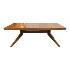 Design Within Reach Case Furniture Walnut Cross Extension Table. Original Price: $4,995