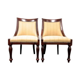Ralph Lauren Custom Designed Chairs, Pair - Retail Price: $7,000.00