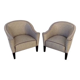 Custom Barrel Chairs - A Pair
