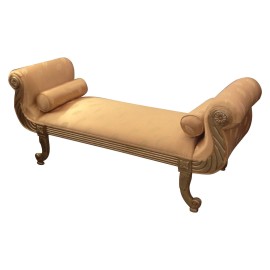 Custom Designed Italian Silk Bench By Bella Italia - Retail Price: $3,000.00