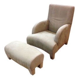 Vintage B&B Italia Oriente Chair + Ottoman - Retail Price: $1,500.00