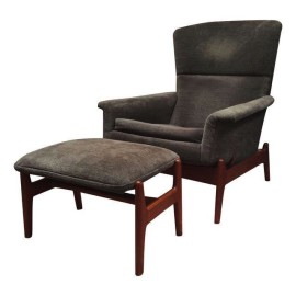 Mid-Century DUX Modern Lounge Chair + Ottoman - Retail Price: $4,300.00