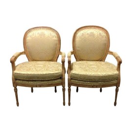 Donghia Upholstered Silk Chairs, Pair - Retail Price: $5,500.00