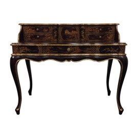 Hand Painted Asian Style Secretary Desk