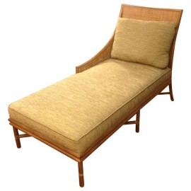 McGuire Barbara Barry Caned Chaise Lounge