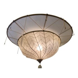 Fortuny Style + Hand Painted Hanging Pendant Made in San Francisco