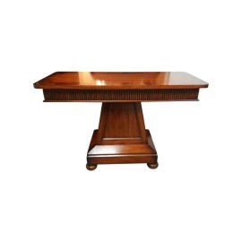 NEW Custom Designed Mahogany Wooden Console Table, Retail Price: $3,300.00