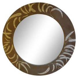 40" Round Blind Spot Eucalyptus Mirror, Original Price: $2,094.00