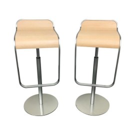 Pair of Lapalma Lem Adjustable Barstools