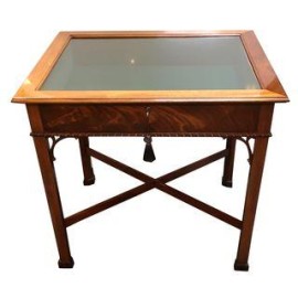 Stickler 4104 Cherry Display Case End Table. Original Price: $1,700.00