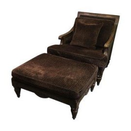 Drexel Heritage Armchair & Ottoman