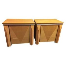 Giorgio Collection Parquet Nightstands - A Pair