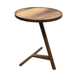 Lee Kirkbride Calvo Side Table in Walnut