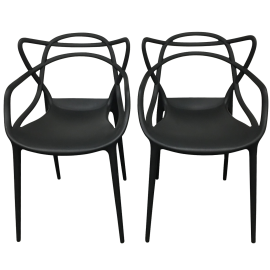 Black Kartell Masters Chairs - A Pair