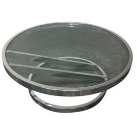 Milo Baughman Zig Zag Chrome Coffee Table