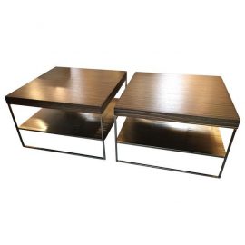 A pair of Minotti Complemento Calder Side Tables. Original Price: $7,000