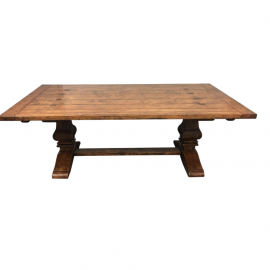 Guy Chaddock Little Hampton Pedestal Trestle Table. Original Price: $10,000.00.
