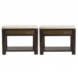 Kreiss Shangri La Nightstands - A Pair. Original Price: $2,700.00