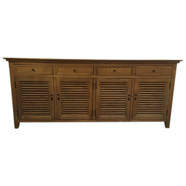 Restoration Hardware Driftwood Oak Shutter Sideboard. Original Price: $1915