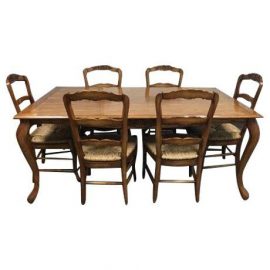 Fremarc Designs Chateau Draw Top Dining Set. Original Price $15,865.