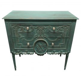 Green French Two Drawer Sideboard