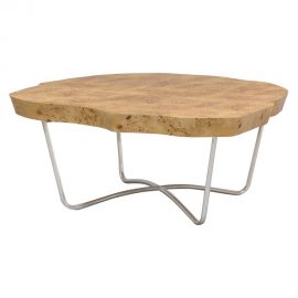 Palecek Ash Burl Veneer Coffee Table. Original Price: $1,400