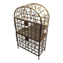 Brass Wine Rack and Bar