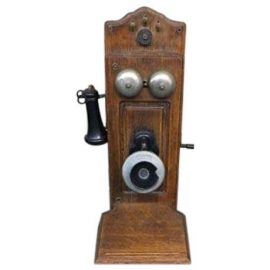 Antique 1901 Kellogg Company Wall Telephone