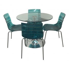 Calligaris Planet Table + Four l'Eau Chairs Dining Set