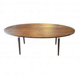 NEW Custom Wake the Tree  Black Walnut Oval Dining Table, Original Price: $1,490.00