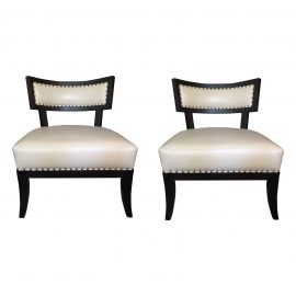 Ironies Pair of Karjala Lounge Chairs. Original Price: $5,954.00