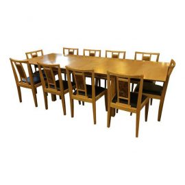 Robert Stangler Argus Dining Table & McCormick Chairs - Set of 10. Original Price: $15,000.00