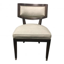 NEW Chaddock Neo Klismos Side Chair. Original Price: $2,217.00