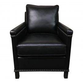 NEW CR Laine Gotham Leather Armchair. Original Price: $3,645.00