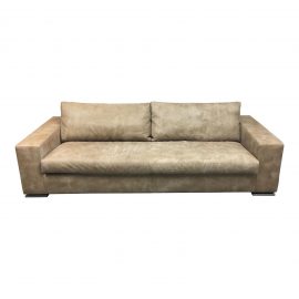 Cierre Denver Maxi Leather Sofa. Original Price: $5,600.00