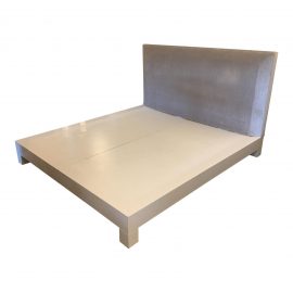 Donghia Upholstered E King Platform Bed. Original Price: $5,100