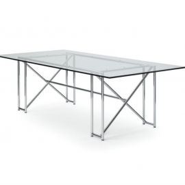 Eileen Gray Double X Dining Table. Original Price: $6,000.00