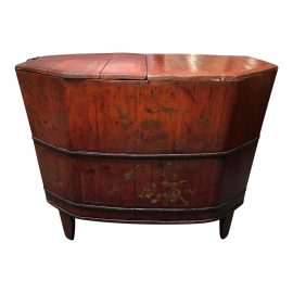 Vintage Chinese Wooden Soaking Tub