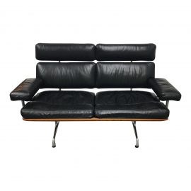 Herman Miller Eames Two Seater Leather Sofa. Original Price: $11,657.00.