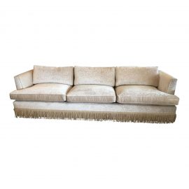 NEW Custom j.f. Fitzgerald Ivory Sofa. Original Price: $14,000.00