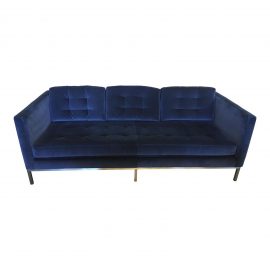 Room and Board Sabine Sofa in Cobalt Blue Velvet. Original Price: $2,499.00