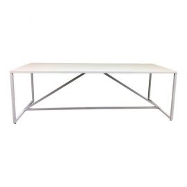 Blu Dot X Large Strut Table in White. Original Price: $1,400.00