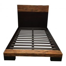 Reclaimed Wood Queen Size Platform Bed Frame