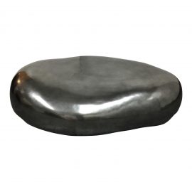 Il Laboratorio Dell Imperfeto Italy Fiberglass River Stone Coffee Table With Metallic Finish