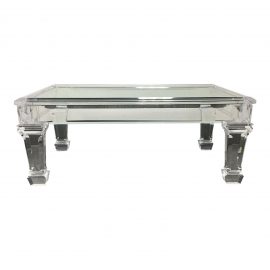 Lucite & Glass Coffee Table