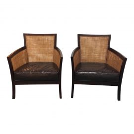 Crate & Barrel Blake Lounge Chairs - A Pair.  Original Price: $1,800.00