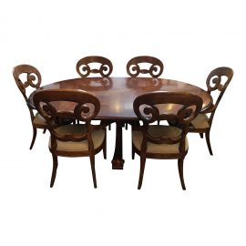 Century Furniture Consulate Hortense Dining Set with 6 Chairs. Original price: $13,050.0