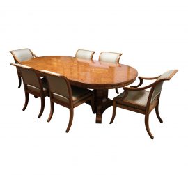 Therian Studio Dining Table With 10 Chairs. Original Price: $37,635.00