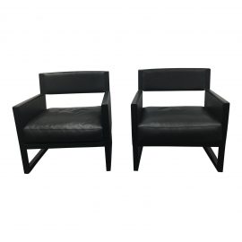 Pair of Antonio Citterio Clio Armchairs for B&b Italia / Maxalto. Original Price: $5,620.00